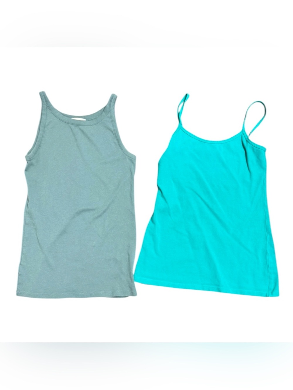 LOFT and BKE Two-Pack Tank Tops - Teal & Aqua size medium
